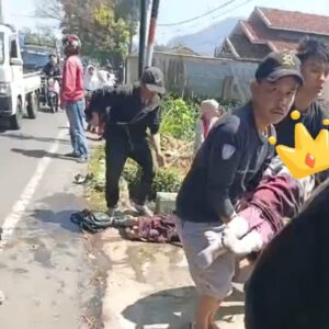 Di Duga Mengantuk, Sopir Nabrak Siswi SD Di Simpang Ciberem Cugenang Hingga Meninggal Dunia