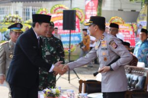 Polisi Hadiri Peringatan Hari Tani Ke-64 Tingkat Kabupaten Cianjur