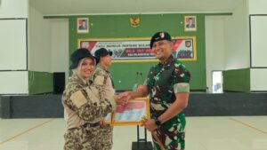 Yonif 300/Brajawijaya Tutup Kegiatan Pembinaan Karakter dan Bela Negara Perangkat Desa Kabupaten Cianjur