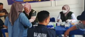 Baksos donor darah dalam rangka HUT partai Nasdem yang ke-14. Konsisten membawa arus perubahan.